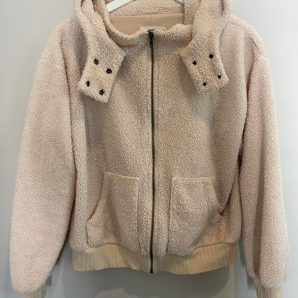 Anthropologie Porridge Hoodie Jacket Cream Medium
